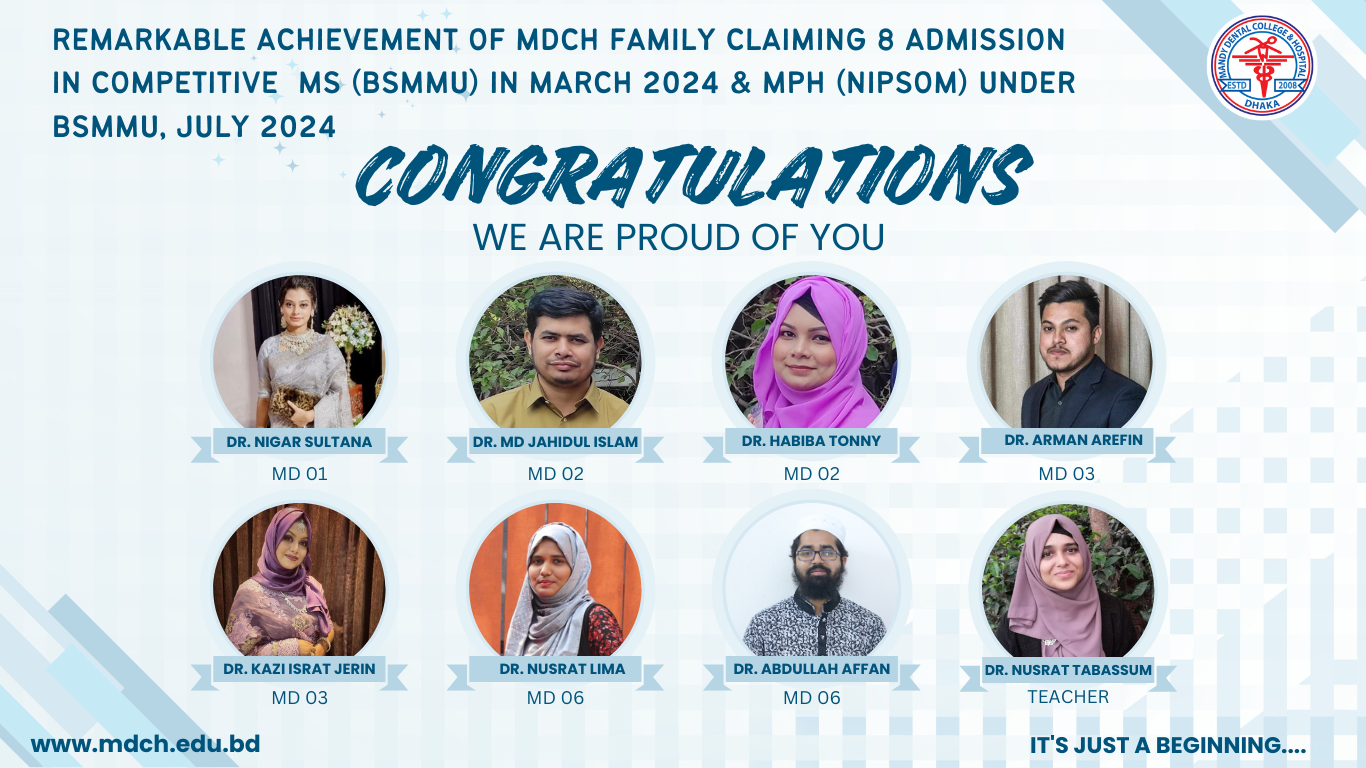 Achievements of MDCH